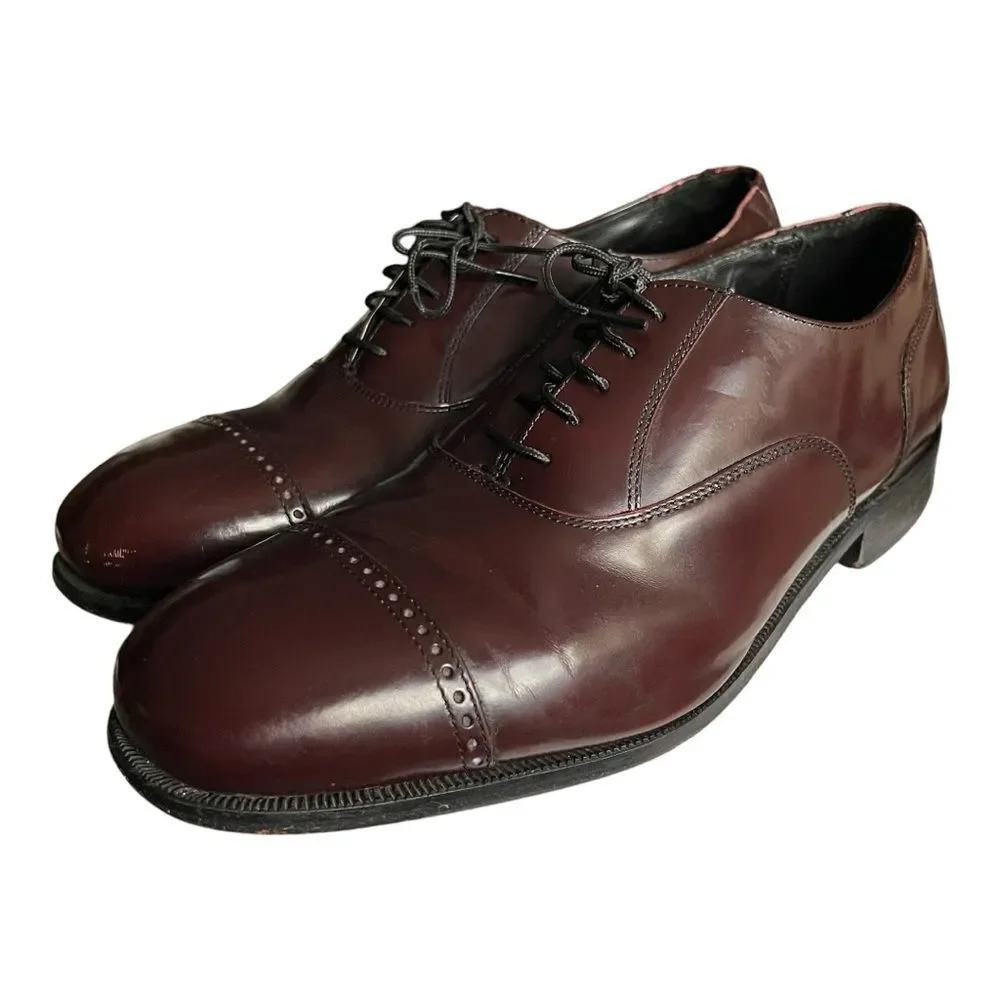 Vintage Florsheim Men’s Shoes. Oxblood Color Sz: 10.5